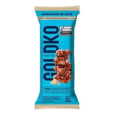 Imagem de Barra de Chocolate ao Leite com Crispy de Quinoa Zero Adição de Açúcar