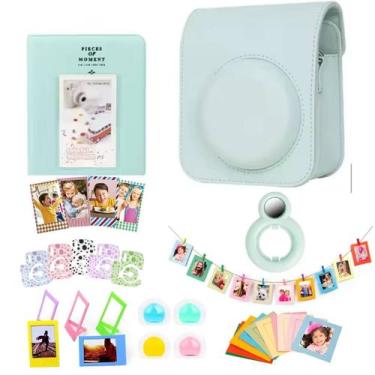 Imagem de Kit Acessórios Instax Mini 12 Bolsa Álbum Adesivos 8 Em 1 Verde - opti