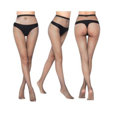 Imagem de Meias De Rede De Verão Com Cinta-Liga 4pcs/1pcs Meias Altas Sexy E Que