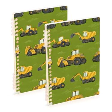 Imagem de Burbuja Cadernos com nome, papel pautado universitário A5 com 60 folhas, fichário para escritório, 2 unidades