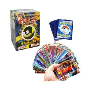 Imagem de Cartas De Jogo Pokémon GX V Mega Brilhantes Para Crianças 100PCS Brinq