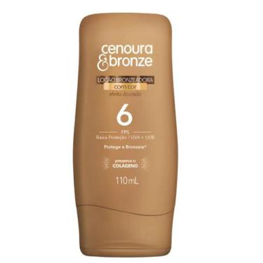 Imagem de Loção Bronzeadora com Cor FPS6 110ml Cenoura e Bronze