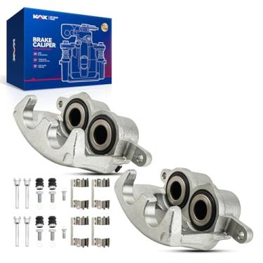 Imagem de KAX Conjunto de pinça de freio a disco adequado para Chevrolet, GMC - Silverado 1500/Sierra 1500/Tahoe/Suburban/Silverado 1500 LD/Yukon/Suburban 1500/Yukon XL/XTS/Avalanche/Yukon XL 1500, lado frontal
