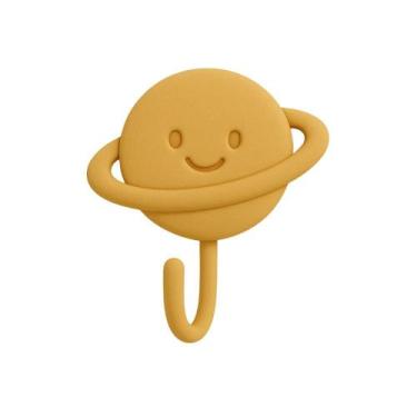 Imagem de Gancho Adesivo PLANETA Suporte Parede Toalha Rosto Porta Chaves Objeto