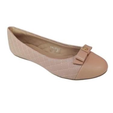 Imagem de Sapatilha Sua Cia Bico Redondo Laço e Matelasse 5303.15942-Feminino