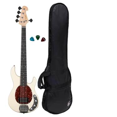 Imagem de Contrabaixo Tagima Tbm-5 5 Cordas Olympic White + Capa Espuma