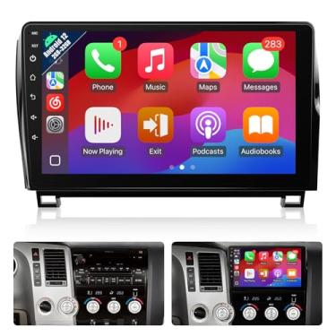 Imagem de Naifay Rádio automotivo Android 12 para Toyota Tundra 2007-2013, tela sensível ao toque IPS de 2 + 32 G de 10,1 polegadas para Tundra Stereo com Carplay Android Auto/Bluetooth/Wi-Fi/FM/GPS/SWC/Canbus