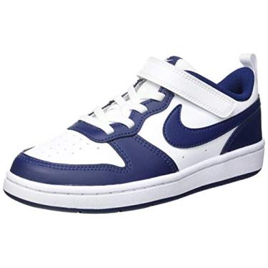 Imagem de NIKE Tênis de basquete masculino, Branco branco azul sinal vazio azul, 1.5 Little Kid