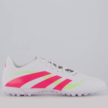 Imagem de Chuteira Adidas Predator Artilheira 25 Society Branca e Rosa-Masculino