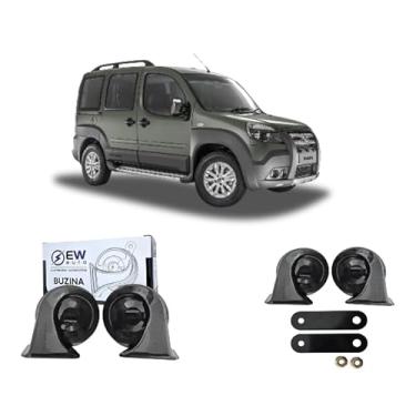 Imagem de BUZINA AUTOMOTIVA CARACOL (PAR) GRAVE/AGUDO PARA DOBLO ADV 2003 >2009 - TIGER AUTO