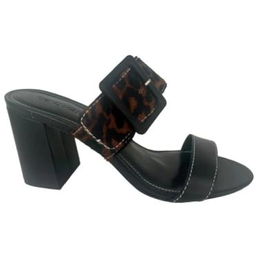 Imagem de Tamanco em Couro Cravo e Canela 1884C_5 Onça