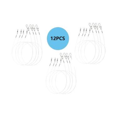 Imagem de Linha De Pesca Fluorocarbono De Alta Qualidade Com 12 Peças, Fecho Ráp