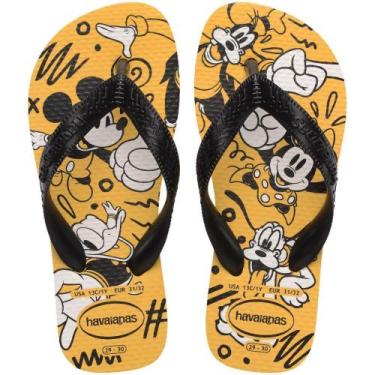Imagem de Chinelo Havaianas Infantil KIDS Disney Amarelo Tamanho 25/26