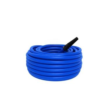 Imagem de Mangueira de Jardim Lisa Reforçada | PVC Flexível Antidobra | Com Esguicho(10 METROS)