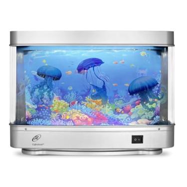Imagem de Lightahead Medusa artificial decorativa sensorial aquário lâmpada LED oceano virtual em movimento decoração de luz noturna
