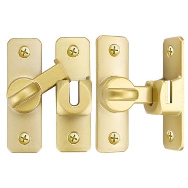 Imagem de JAX JIADAXIN 2 peças de fechadura de porta de celeiro, trava de ferrolho de porta, trava de porta de aço inoxidável para armário jardim banheiro galpão garagem janela de porta de animal de estimação