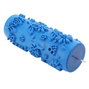 Imagem de YOUTHINK Rolo de Pintura Padrão de 5 Polegadas para Parede e Móveis, Rolo de Textura Decorativa de Borracha de 15 Cm, Controle Confortável, Reutilizável e Lavável para Pintar Armários de (Borracha