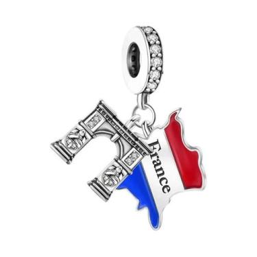 Imagem de Pulseira De Charme Da Série Viagem Arco-Íris Em Prata Esterlina 925, J