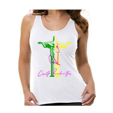 Imagem de Camiseta regata feminina cristo redentor Rio de Janeiro praia - Dogs, 