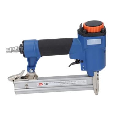 Imagem de WALFRONT Pistola de Pregos Pneumática Brad Nailer Com Alça Macia Ergonômica para Projetos de Estofamento e Carpintaria Em Madeira