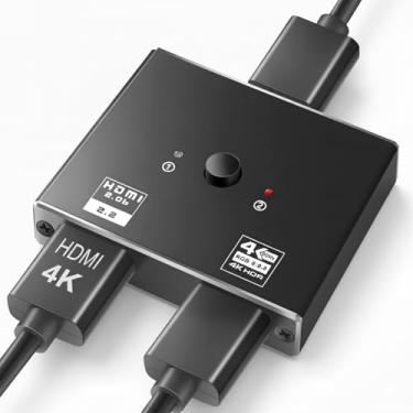 Imagem de Switch HDMI 4k 60hz Bidirecional Seletor HDMI Chaveador Interruptor Para Pc Ps5 Ps4 Xbox Windows Mac Os GRUPO FIRST SHOP