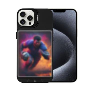 Imagem de Capa de celular para iPhone 14 Pro | Capa de celular transparente com suporte de câmera integrado + 5 TCG/Display de fotos e capas superiores | Compatível com Pokémon, Yu-Gi-Oh! e Magic Collectors