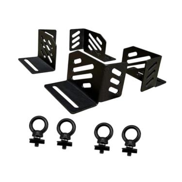 Imagem de IEUDNS 4x Acessórios de Suporte de Canto Instalação Simples Peças de Reposição Suprimentos Resistentes Clipe de Fivela para Bagageiro aço Profissional