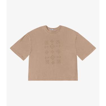 Imagem de T- Shirt Feminina Meia Malha Endless Marrom, G, Marrom