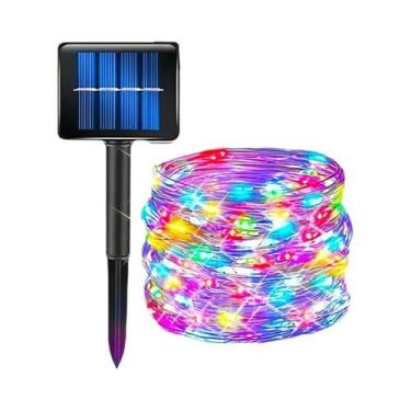 Imagem de Luz Solar LED À Prova d'Água Luzes De Cordão Externas 8 Modos Luzes De