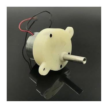 Imagem de 300 Turbo Worm Gear Electronic Starter DC 3V 5V 6V 5RPM Redutor de velocidade lenta 32 mm Motor Eixo rosqueado 18 mm Eixo longo DIY brinquedo DIY
