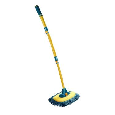 Imagem de 1PC Mop para Lavagem de Carro com Cabo Flexível Extensível 15 Cotovelo Pincel Macio Alta Absorção Água Multipropósito Limpeza Ar-Condicionado e Chão Ângulo Múltiplo Ajustável Sem Perda Cabelo Espuma R