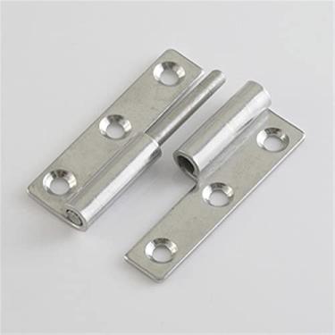 Imagem de Dobradiças 2 peças de aço inoxidável 304 dobradiça destacável banheiro cozinha armário porta dobrável plana aberta dobradiça armário elétrico (cor: 6,3 cm-l)