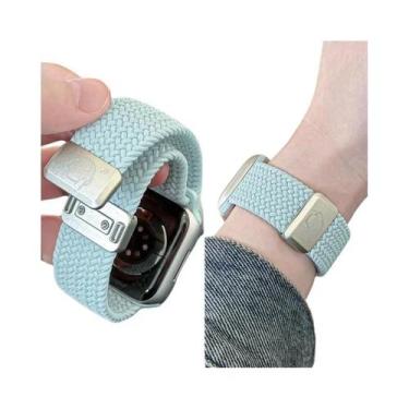 Imagem de Pulseira De Nylon Trançada Com Fecho Magnético Para Apple Watch iWatch