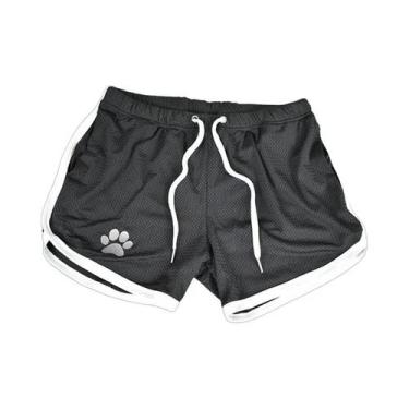 Imagem de Shorts De Ginástica Masculinos Respiráveis Em Malha Para Verão, Treino