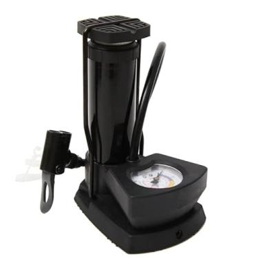 Imagem de Feiyx Mini bomba de pé para bicicleta com medidor de pressão, bomba de ar portátil para futebol, motocicleta, basquete, bicicleta de estrada, mountain bike, balões, bomba de piso de bicicleta com