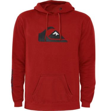 Imagem de Moletom Quiksilver Comp Logo 2.0 Vermelho Reforçado 305G com Capuz-Unissex