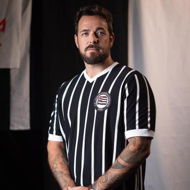 Imagem de Camisa Corinthians Listrada 1910 Retrô Masculina-Masculino