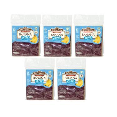 Imagem de Kit com 5 Pacotes de Banana Zero Adição de Açúcar 180g DaColônia