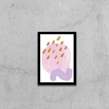 Imagem de Quadro Abstrato Candie I 45X34Cm - Com Vidro Moldura Preta