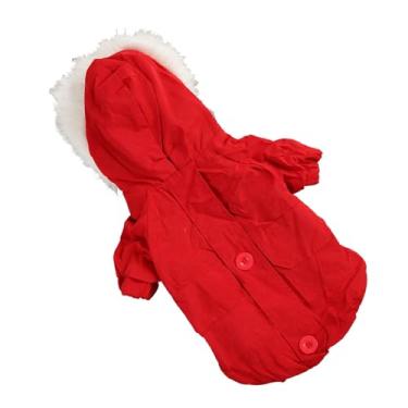 Imagem de Casacos de inverno com capuz para cachorro, casaco de inverno com capuz para cachorros de estimação, roupas quentes de inverno para cães pequenos e médios(XL)
