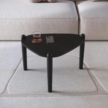 Imagem de Mesa de Centro Orgânica 55,4cm Pé de Madeira Móvel na Caixa - Mvel na 