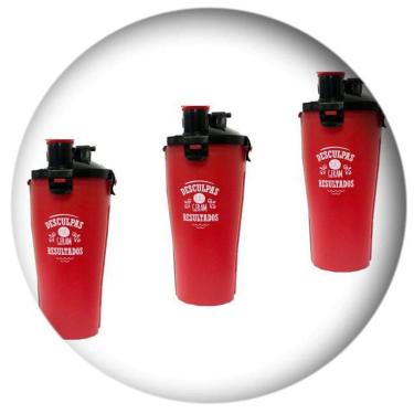 Imagem de Coqueteleira Shakeira Vermelho 2 Compartimento 800Ml 505Sort