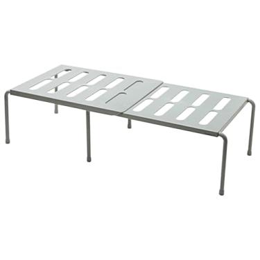 Imagem de GLOGLOW Armazenamento de Cozinha Organizador de Cozinha Expansível Com Furos de Drenagem Rack de Armazenamento para Talheres Tigelas Copos No Armário do Banheiro Prateleira de Armário Ajustável,