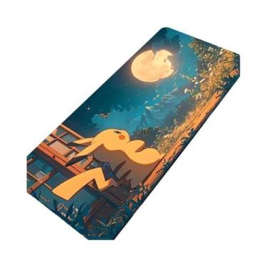 Imagem de Grande Mouse Pad De Borracha Pikachu Para PC, Tapete De Mesa Para Jogo