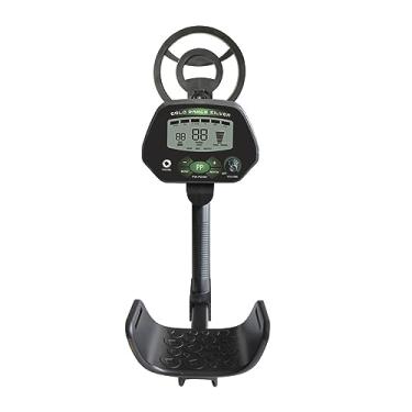 Imagem de Detector de metal subterrâneo, detector de metais leve com bobina de pesquisa LCD à prova d'água, todos os modos de metal, função pontual de alta precisão, leve