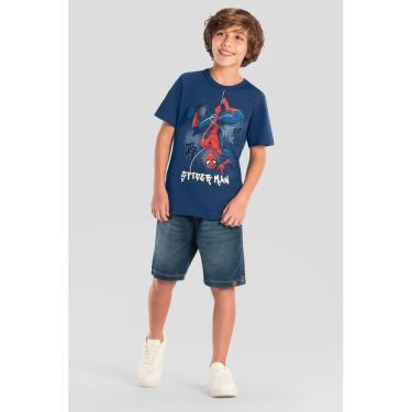Imagem de Camiseta infantil menino do Homem-Aranha em gel Brandili