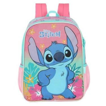 Imagem de Mochila de Costas G Escolar Infantil PVC Stitch - Luxcel-Feminino