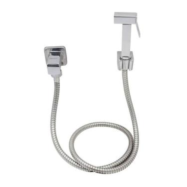 Imagem de Ducha Higiênica Quadrada Em Metal Luxo 7758 - Império Imports