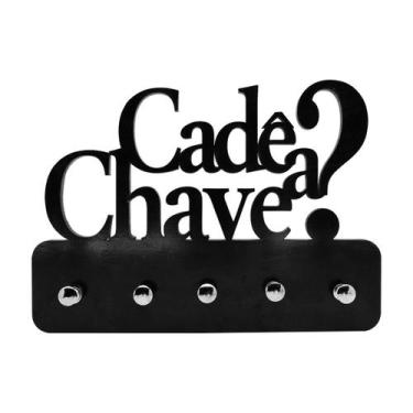 Imagem de Porta Chaves C/ Pinus Mdf Multiuso Cozinha Sala Enfeites - Decoraset