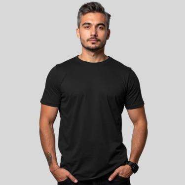 Imagem de Camisetas Masculina Algodão Básica Gola Redonda Manga Curta - Fafenix,